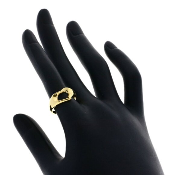 TIFFANY 18k Gold Heart Ring - Picture 7 of 9